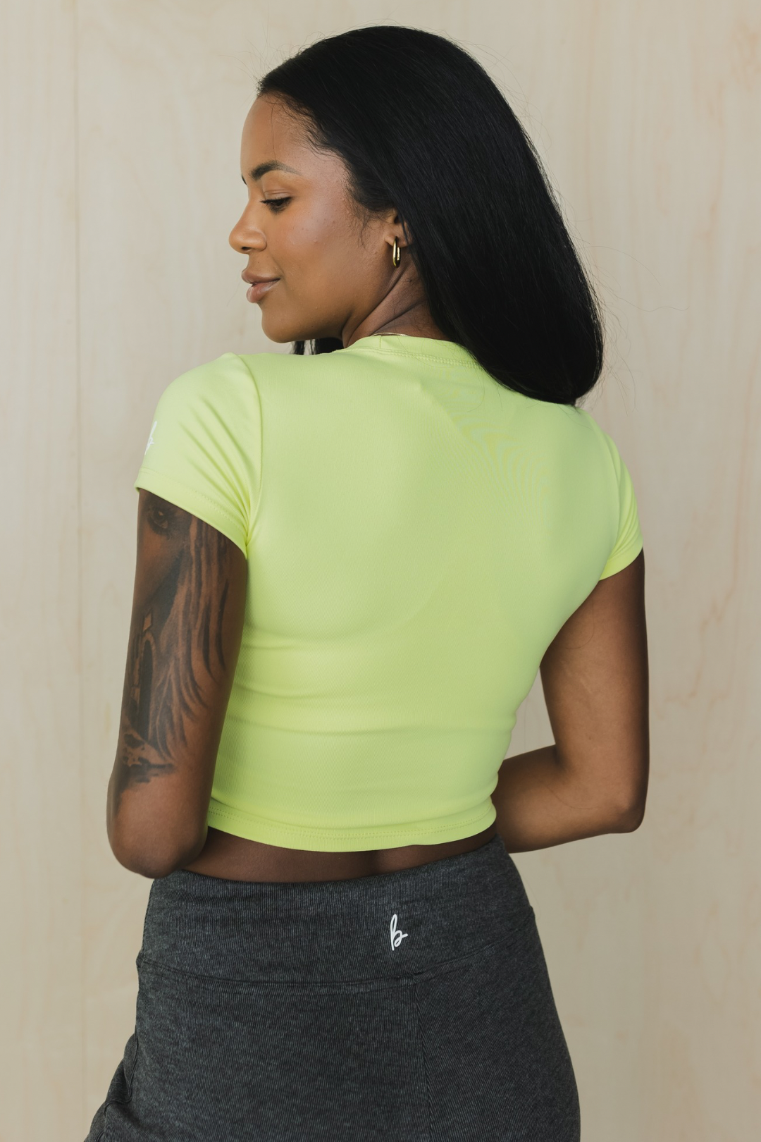 Ribbed cropped tee