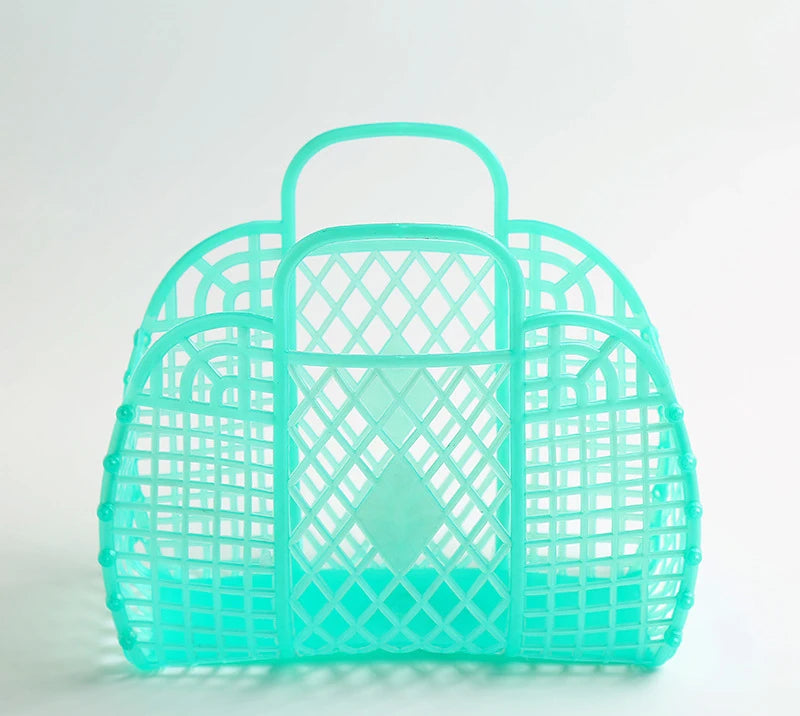 Large Bathroom Laundry Basket,Foldable Mesh,Portable Plastic Bathroom Laundry Basket,Assemble the Wash Basket,Reusable Shopping
