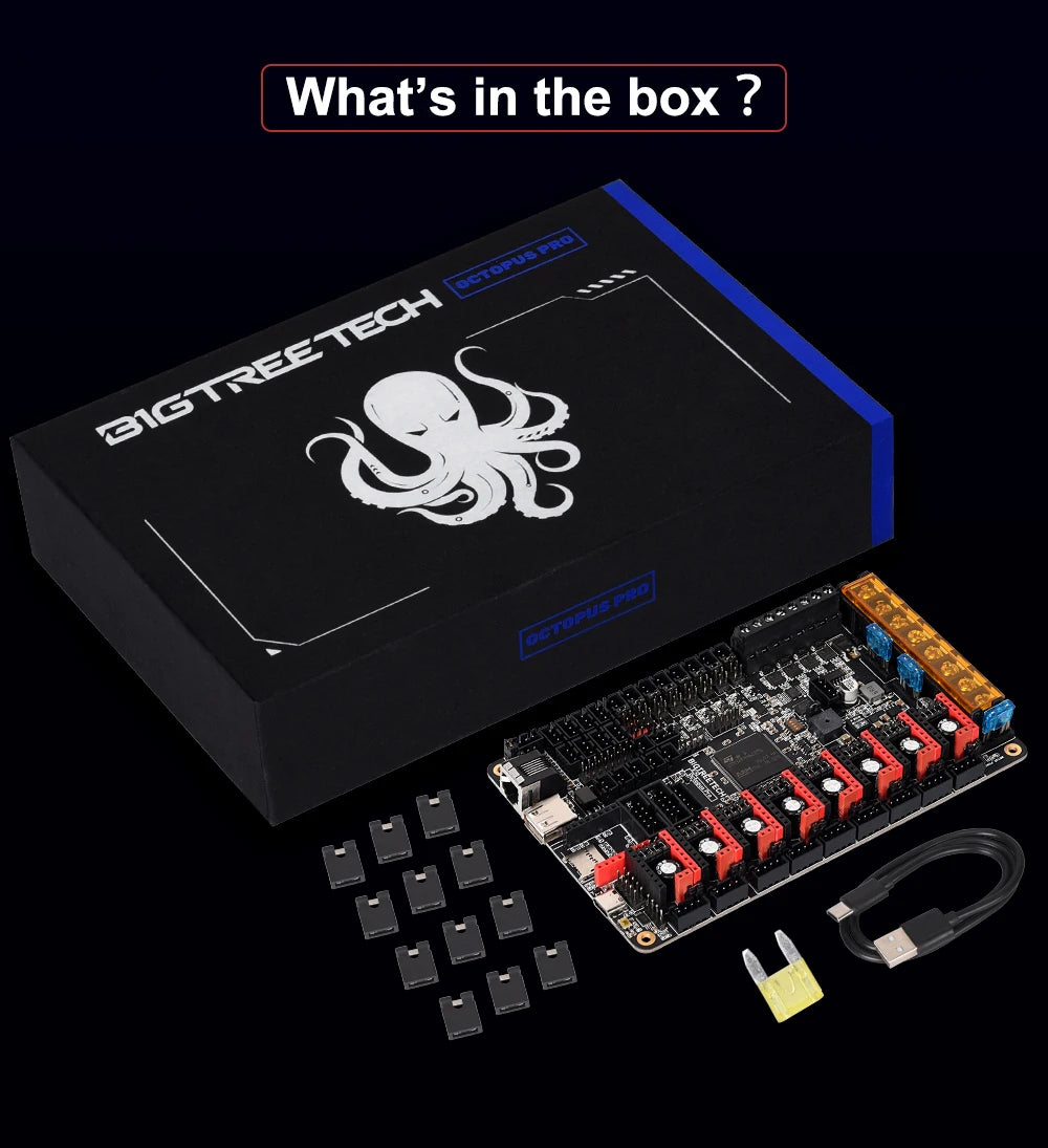 BIGTREETECH Octopus PRO V1.0/V1.1 Motherboard On-Board MAX31865 TMC2209 Raspberry Pi Control Board VS Ender3 V2 For PITFT