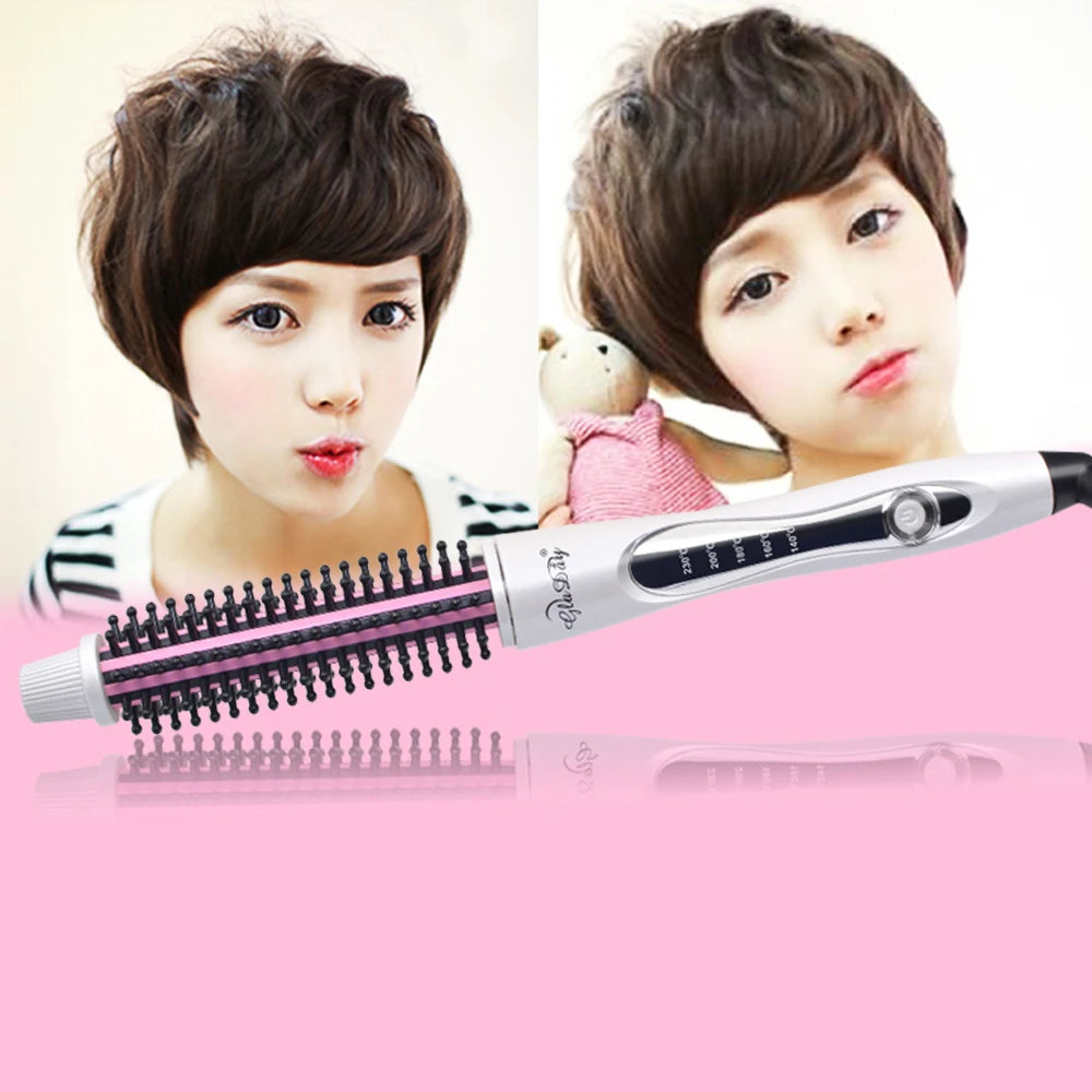Hair Curler Hair Straightening Brush Hot Heating Comb Hair Straight Styler Corrugation Curling Iron Hair Curler Comb