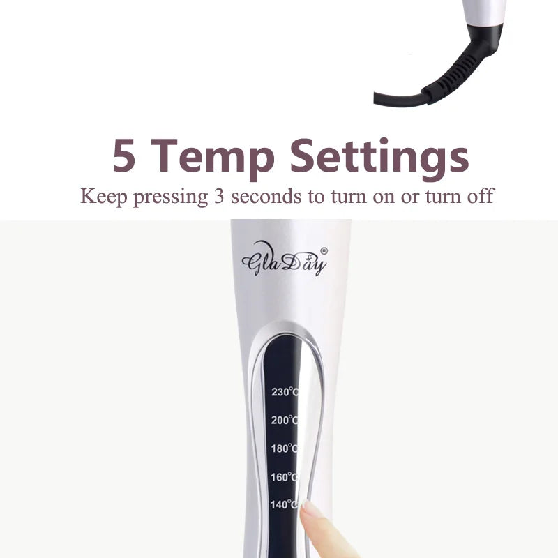 Hair Curler Hair Straightening Brush Hot Heating Comb Hair Straight Styler Corrugation Curling Iron Hair Curler Comb