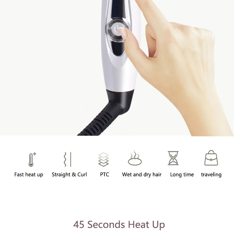 Hair Curler Hair Straightening Brush Hot Heating Comb Hair Straight Styler Corrugation Curling Iron Hair Curler Comb