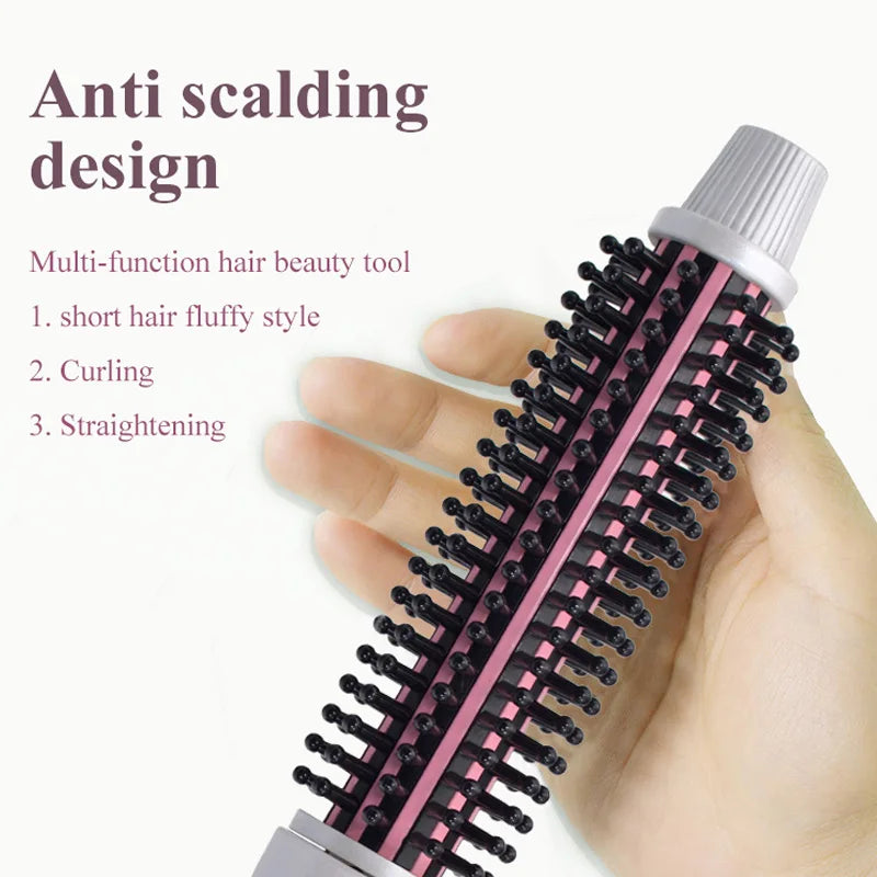 Hair Curler Hair Straightening Brush Hot Heating Comb Hair Straight Styler Corrugation Curling Iron Hair Curler Comb