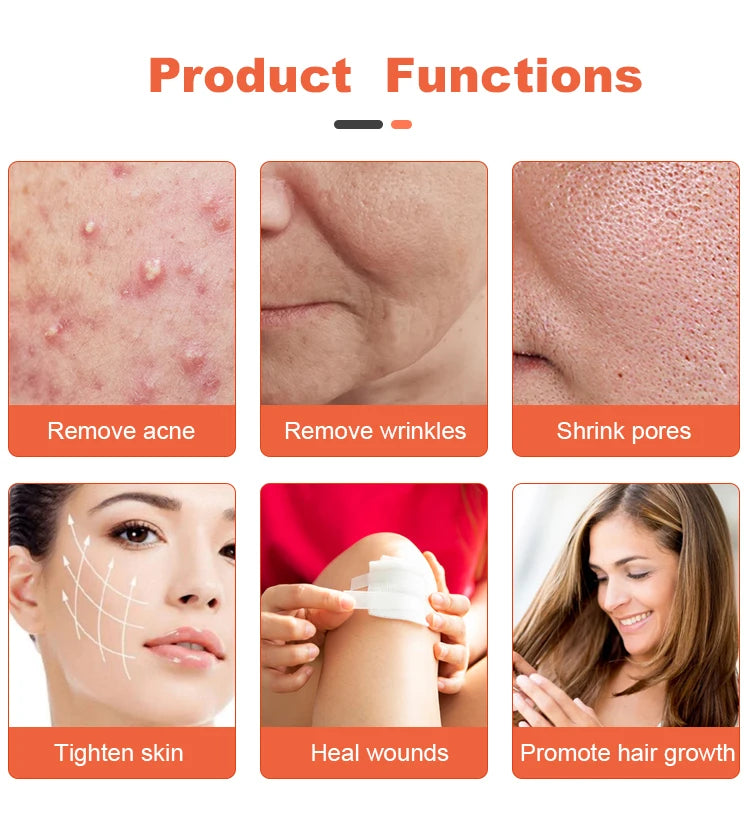 6 in 1 Touch Panel High Frequency Facial Machine For Hair Face Electrotherapy Wand Argon Treatment Acne Skin Care