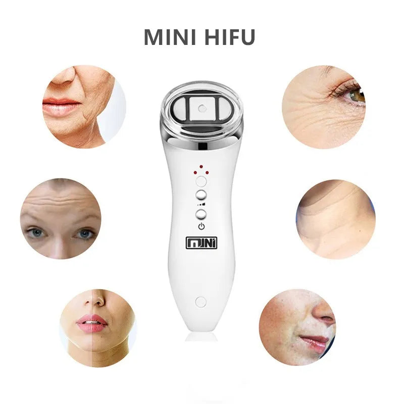 Mini HIFU Machine for Face Ultrasound Machine Skin Care Products RF Fadiofrecuencia Facial Face Lifting Anti Wrinkles Tightening