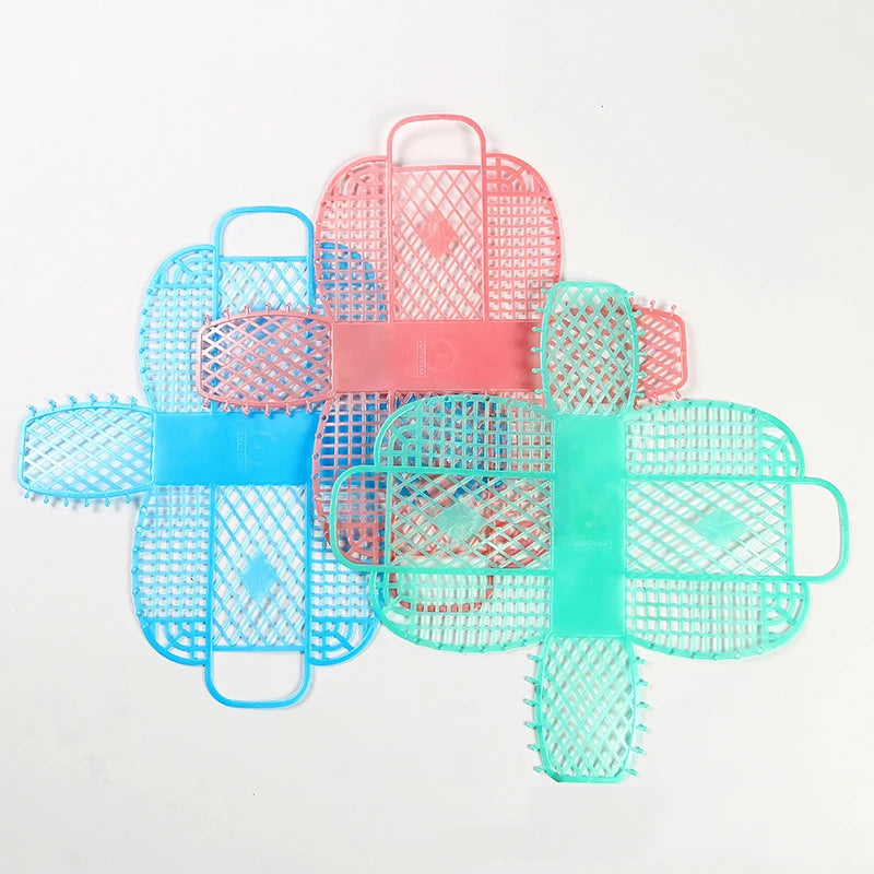 Large Bathroom Laundry Basket,Foldable Mesh,Portable Plastic Bathroom Laundry Basket,Assemble the Wash Basket,Reusable Shopping