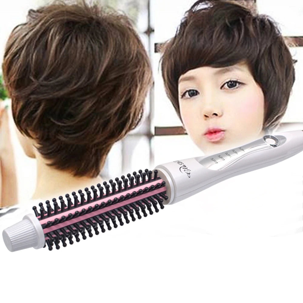 Hair Curler Hair Straightening Brush Hot Heating Comb Hair Straight Styler Corrugation Curling Iron Hair Curler Comb
