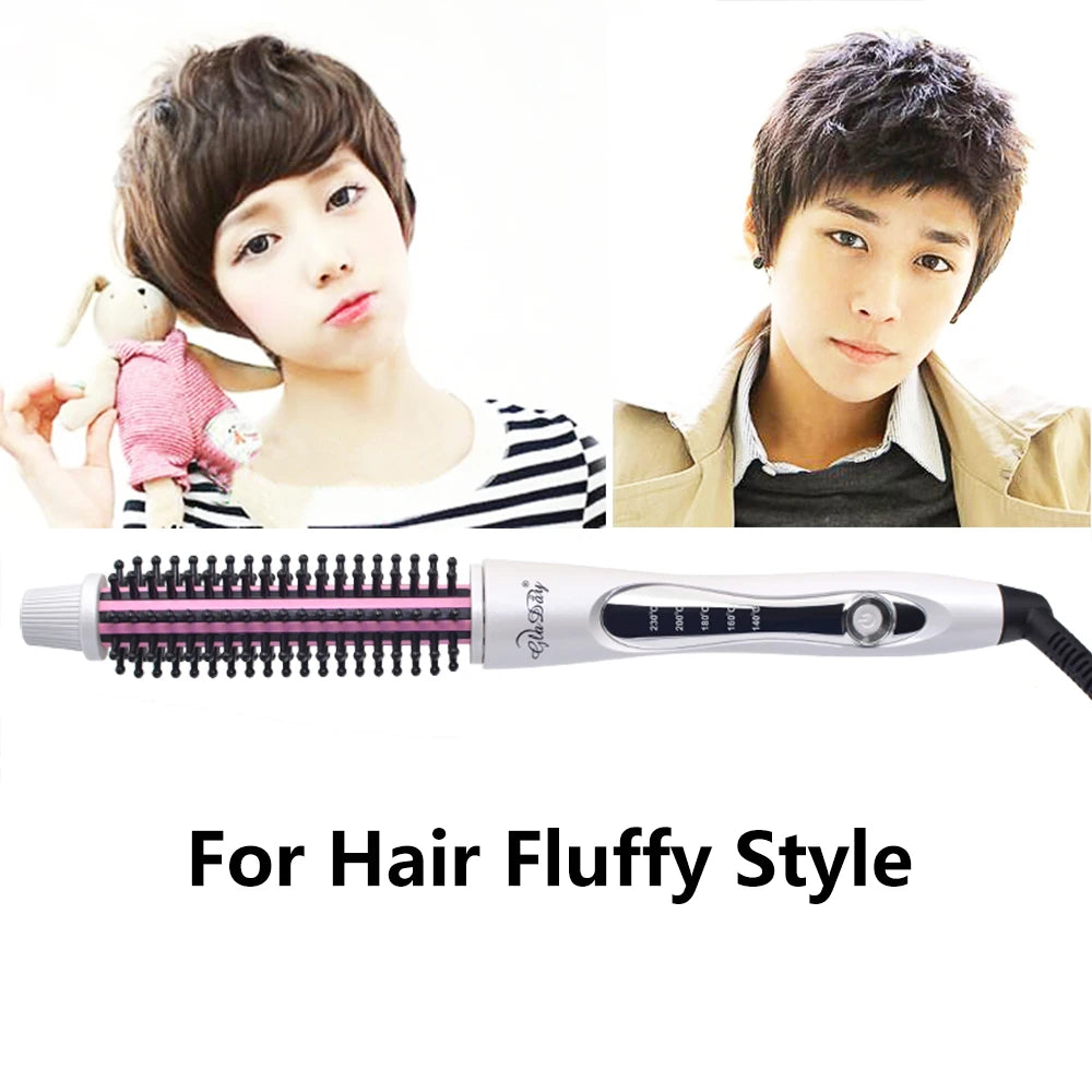 Hair Curler Hair Straightening Brush Hot Heating Comb Hair Straight Styler Corrugation Curling Iron Hair Curler Comb
