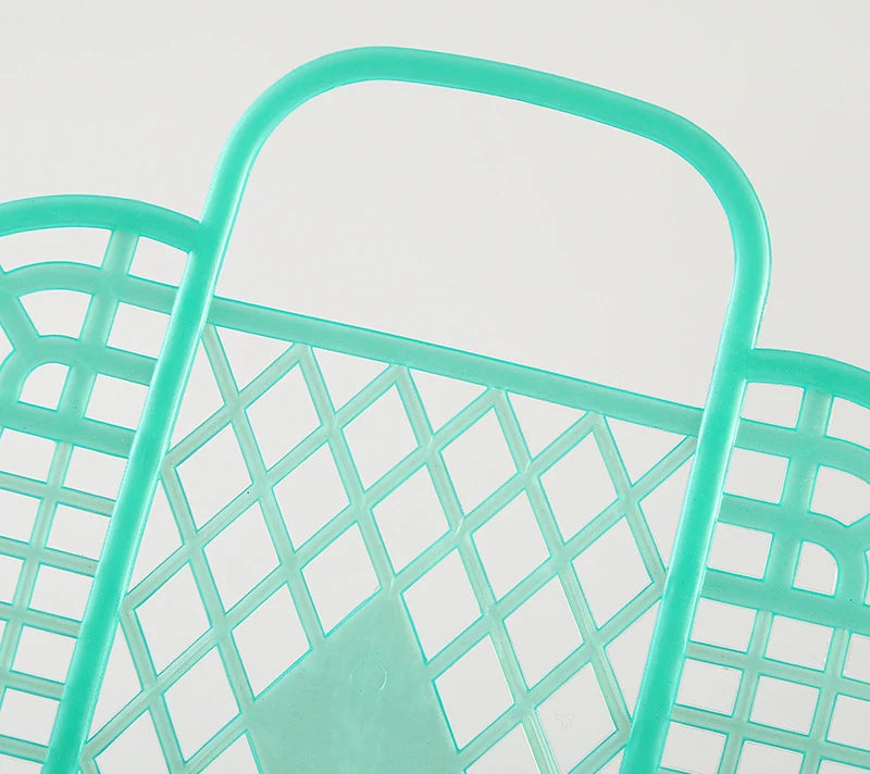 Large Bathroom Laundry Basket,Foldable Mesh,Portable Plastic Bathroom Laundry Basket,Assemble the Wash Basket,Reusable Shopping