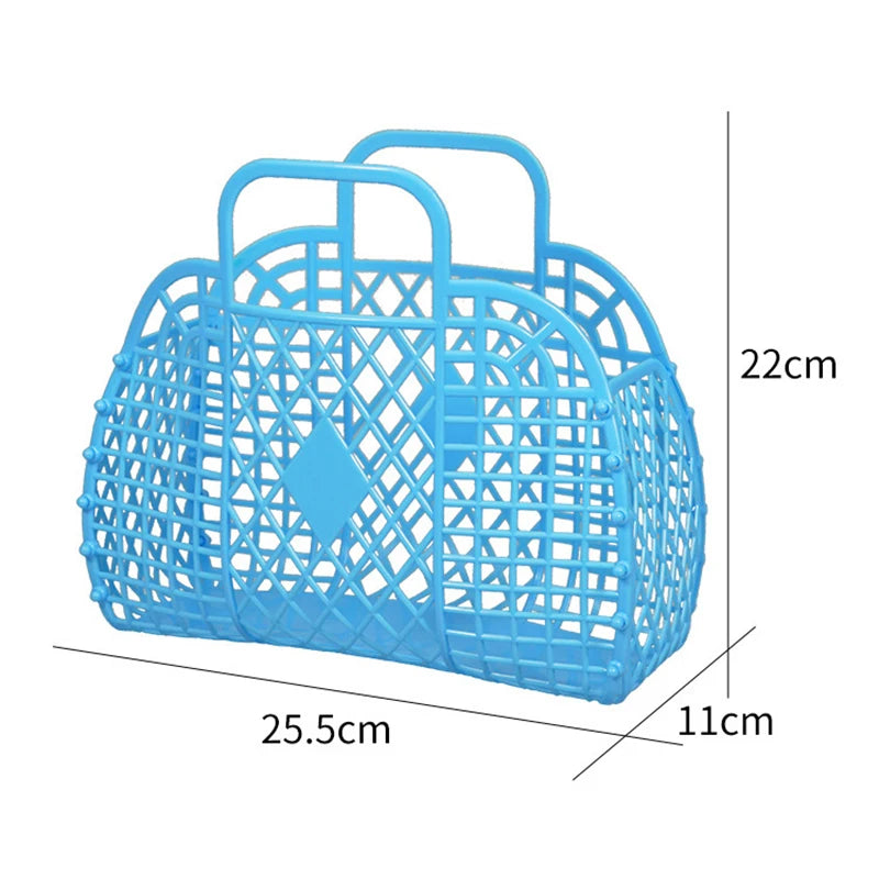 Large Bathroom Laundry Basket,Foldable Mesh,Portable Plastic Bathroom Laundry Basket,Assemble the Wash Basket,Reusable Shopping