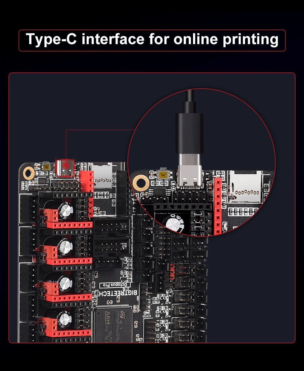 BIGTREETECH Octopus PRO V1.0/V1.1 Motherboard On-Board MAX31865 TMC2209 Raspberry Pi Control Board VS Ender3 V2 For PITFT