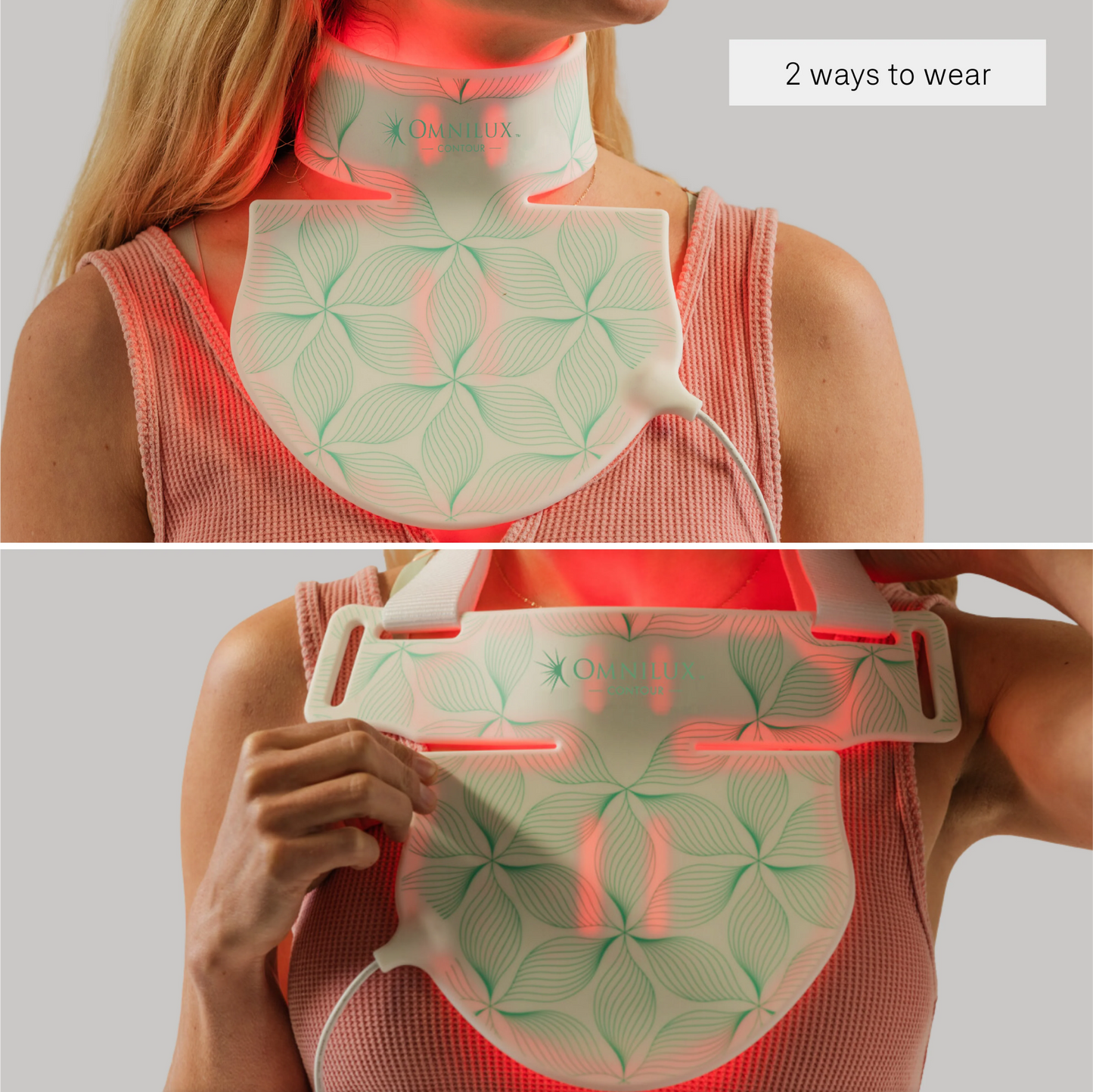 Omnilux Neck & Décolleté + Contour Glove Bundle