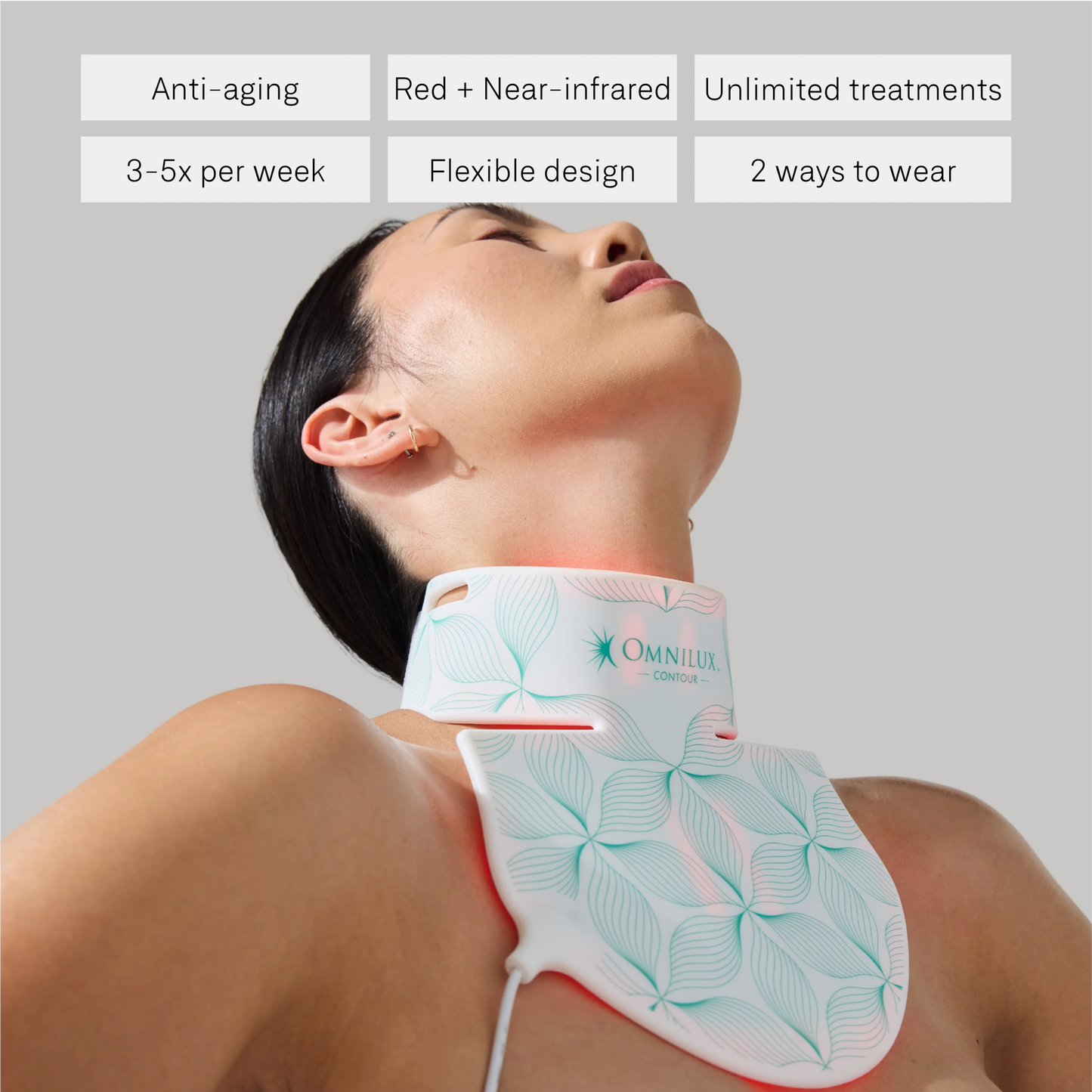 Omnilux Neck & Décolleté + Contour Glove Bundle