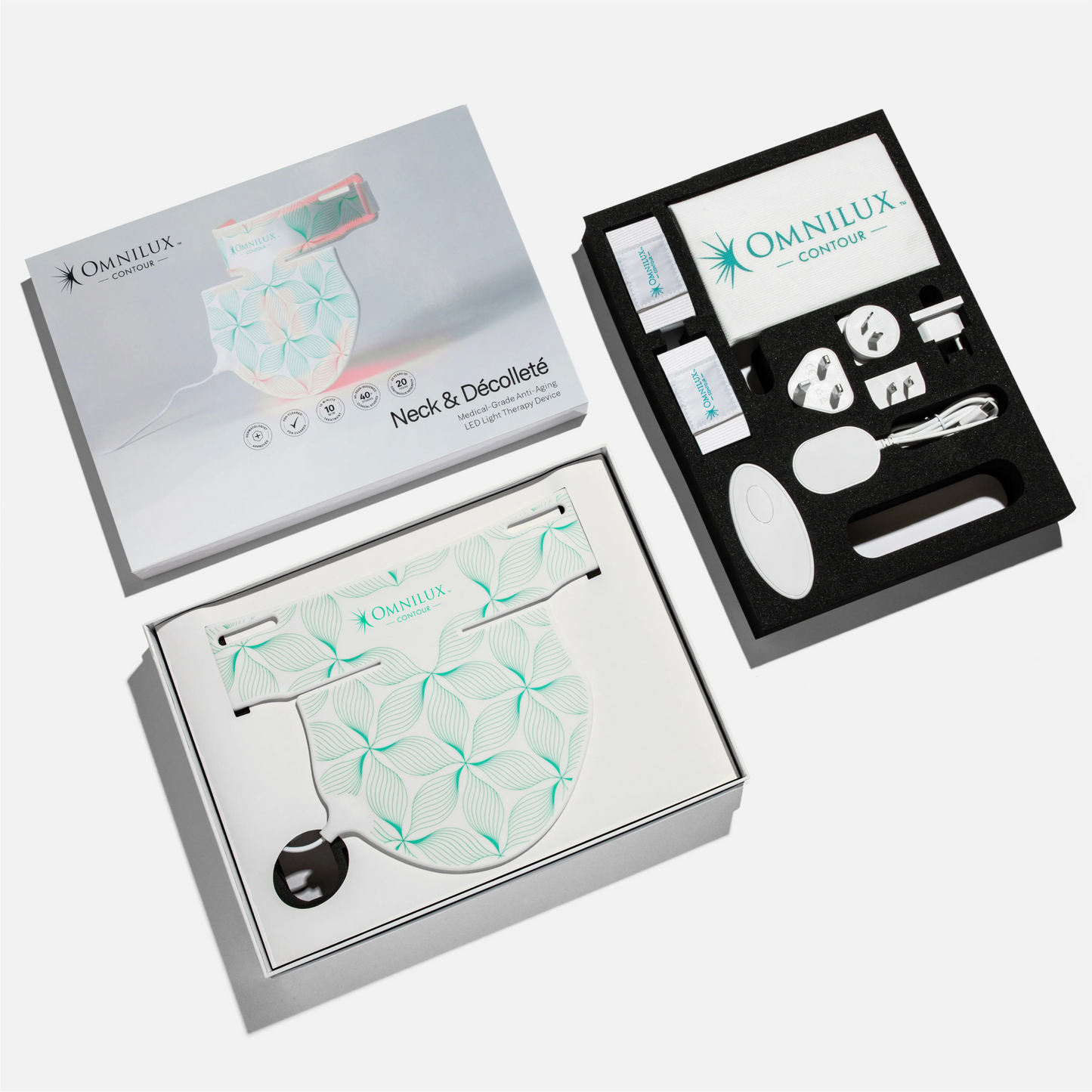 Omnilux Neck & Décolleté + Contour Glove Bundle