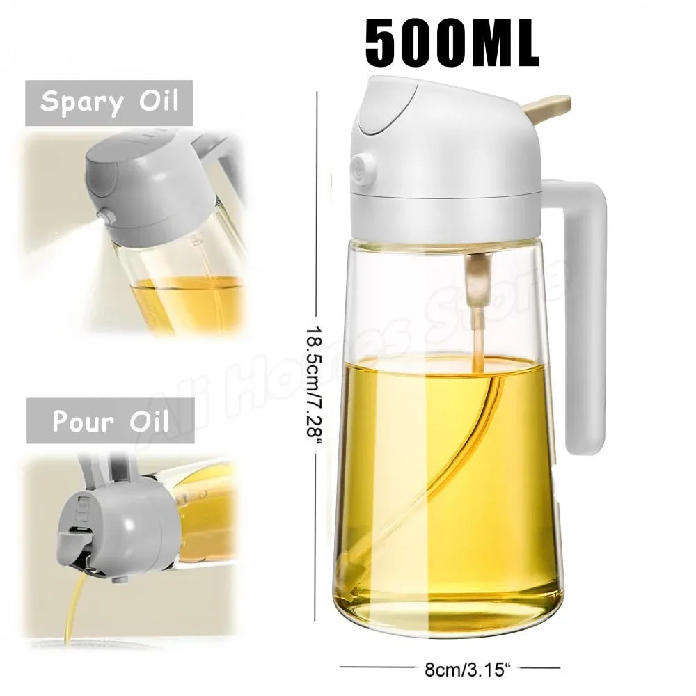 200/300/500ML Pneumatic Spray Bottle Fitness Barbecue Spray Oil Dispenser Kitchen Oil Spray Bottle Cooking Olive Oil Sprayer