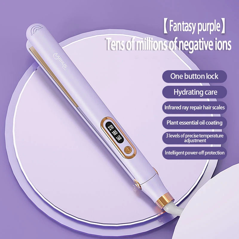 Women's Curler Hair Straightener 2-in-1 Professional Negative Ion Essential Oil Hair Care Hairdressing Tool For Xiaomi Hair Iron