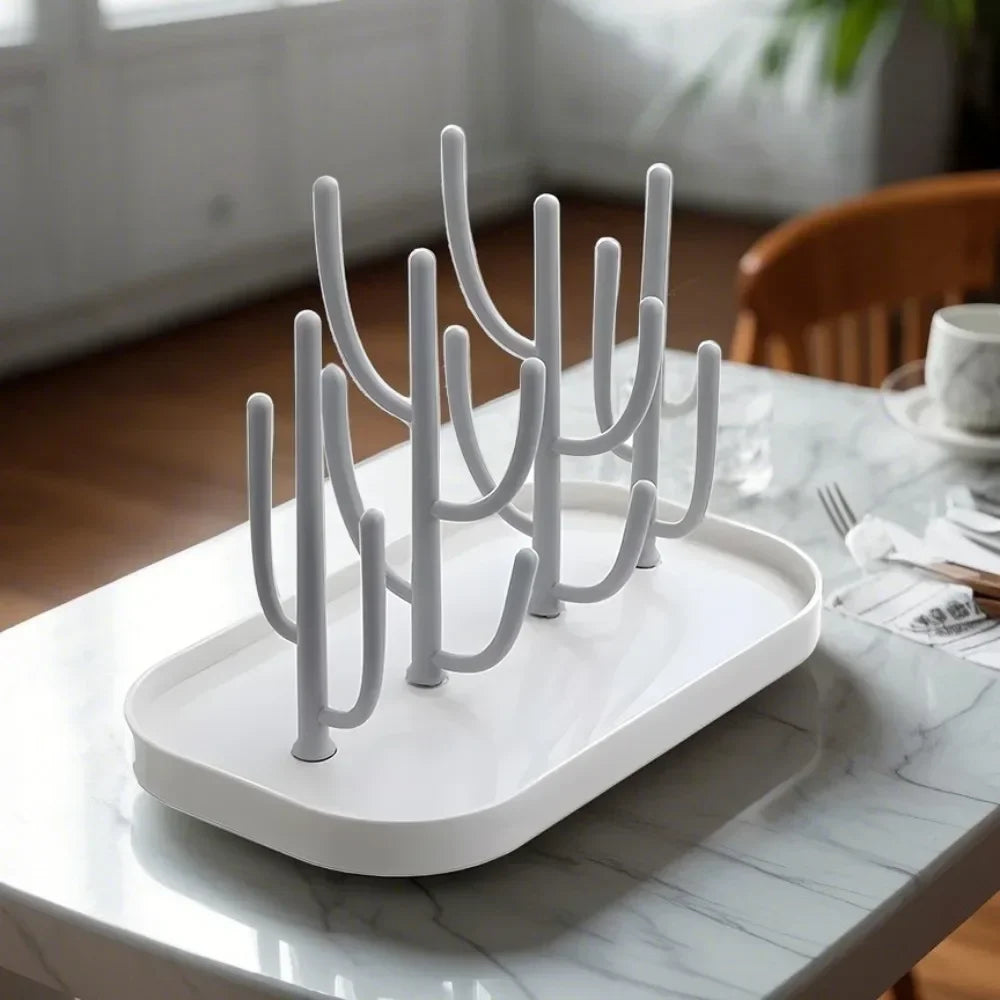 Dust-Free Bottle Shelf Drying Rack Multifunctional Folding Draining Pacifier Pacifier Filter Water Shelf Storage Box Storage Box