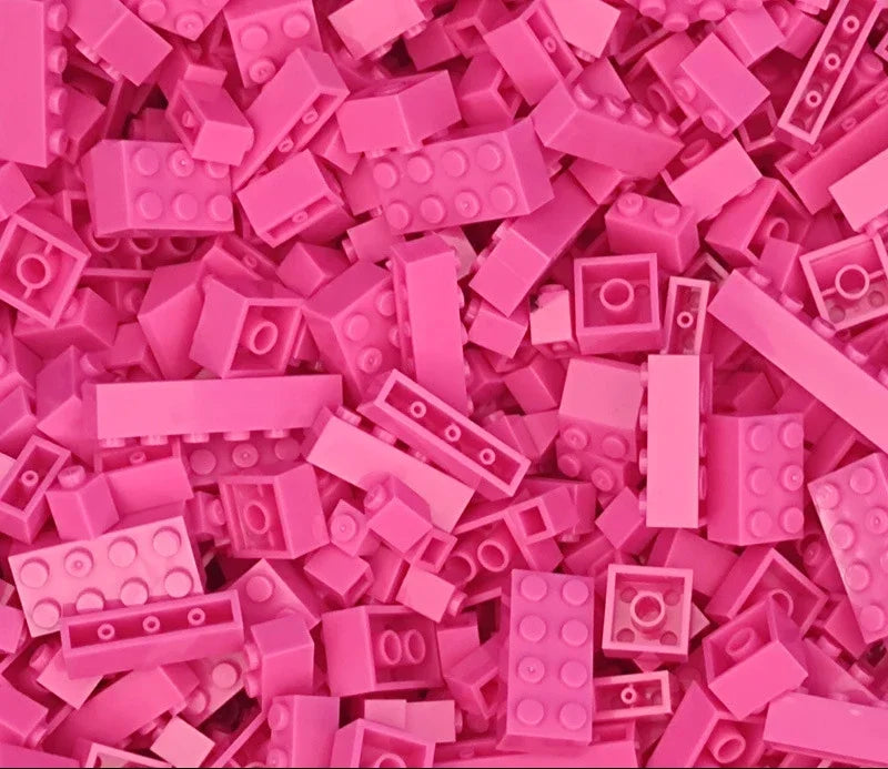 120Pcs Building Blocks Bulk Lot Pack Sorted By Color Bricks Block Plate Toys Small Particles Bulk Compatible Legoeds DIY Kit