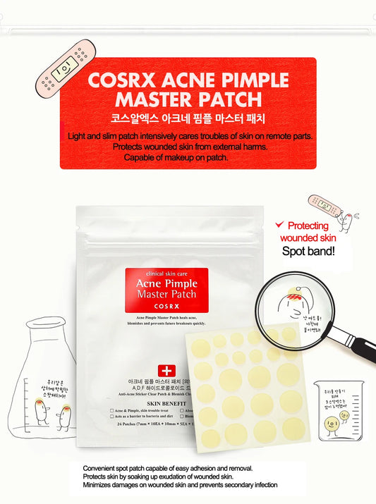 COSRX ACNE PIMPLE MASTER PATCH 24patches (1 / 3 / 5 / 10 sheets)