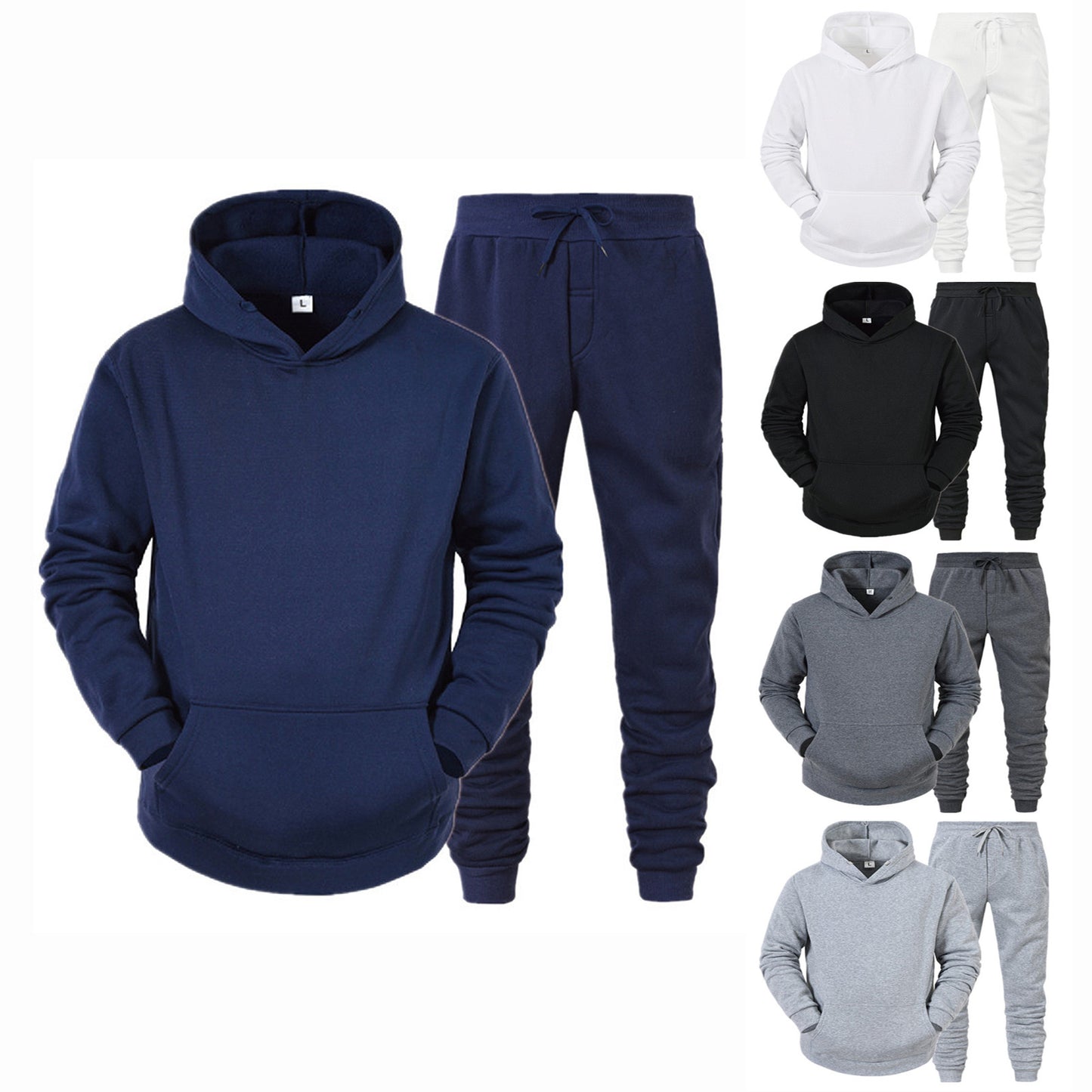 Men's Hooded Sweatshirts and Men Pants Casual Men's Tracksuit Sportswear Autumn Winter Men Suit Men's Clothing Leisure Sets Male