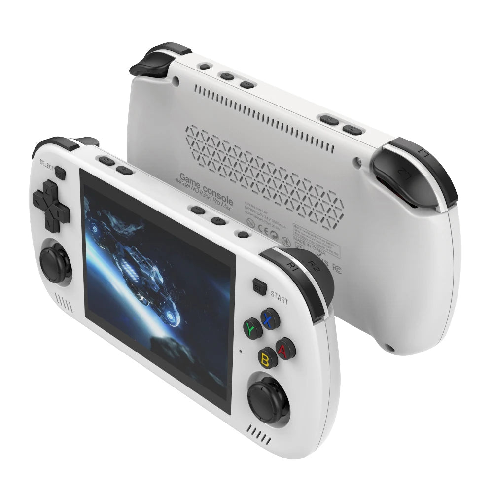 Retro Portable Gaming Console R36H PRO MAX Features a 64-bit Linux system and a 4.2-inch IPS display. This portable handheld vid