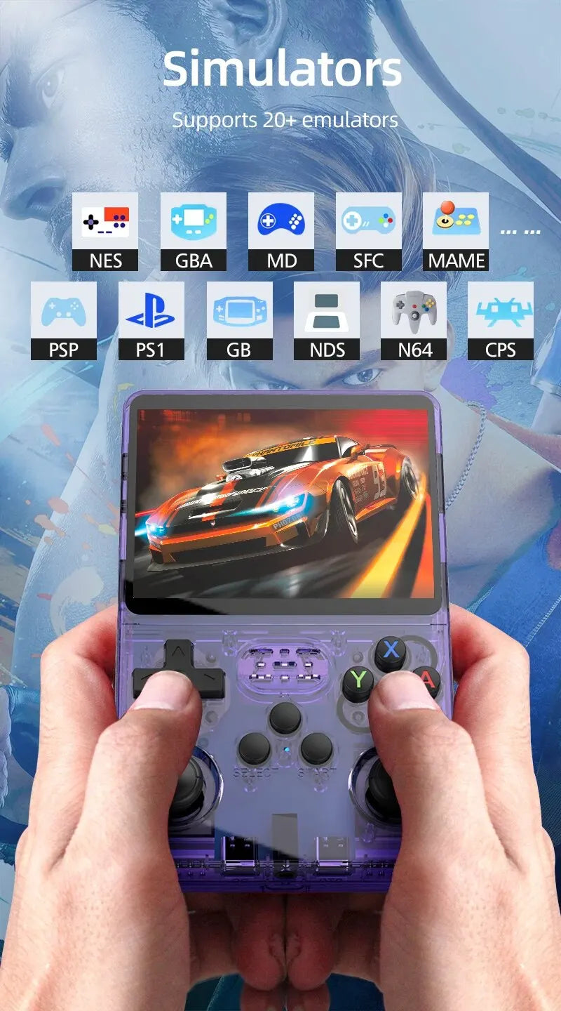 New Open Source R36S Retro Handheld Video Game Console Linux System Pocket Video Player 3.5 Inch IPS Screen Classic Retro Gaming