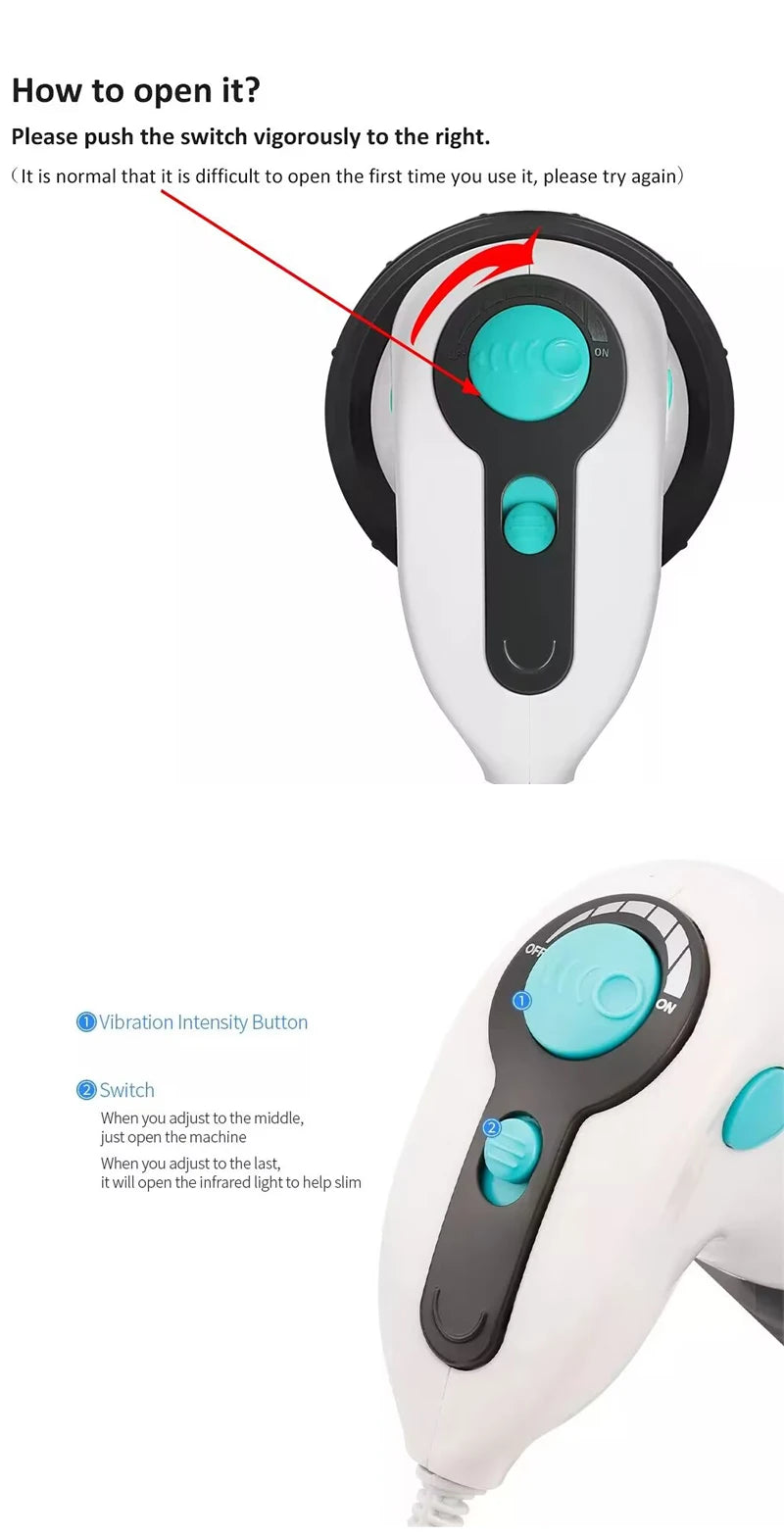 Body Electric Massager Anti Cellulite Portable Fat Slimming Health Care Massage Instrument Vibration Cervical Spine Neck Waist