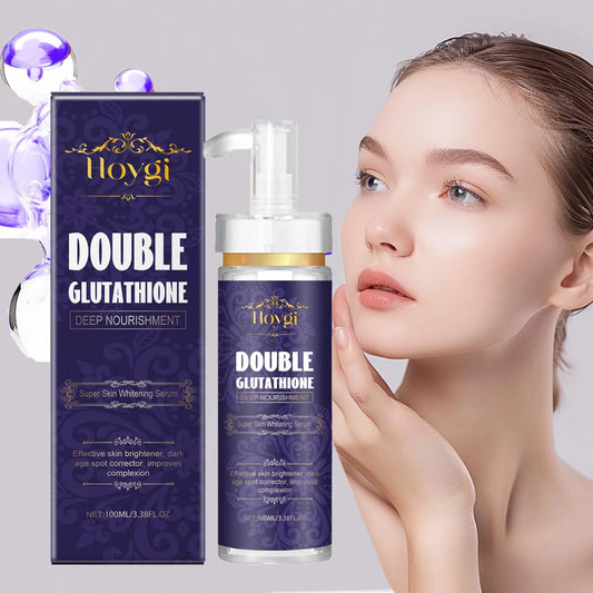 Double Glutathione Serum Lightens Dark Spots Even Skin Tone Skin Radiant Moisturizing Hydrating Smoothing Brighten Skin Care