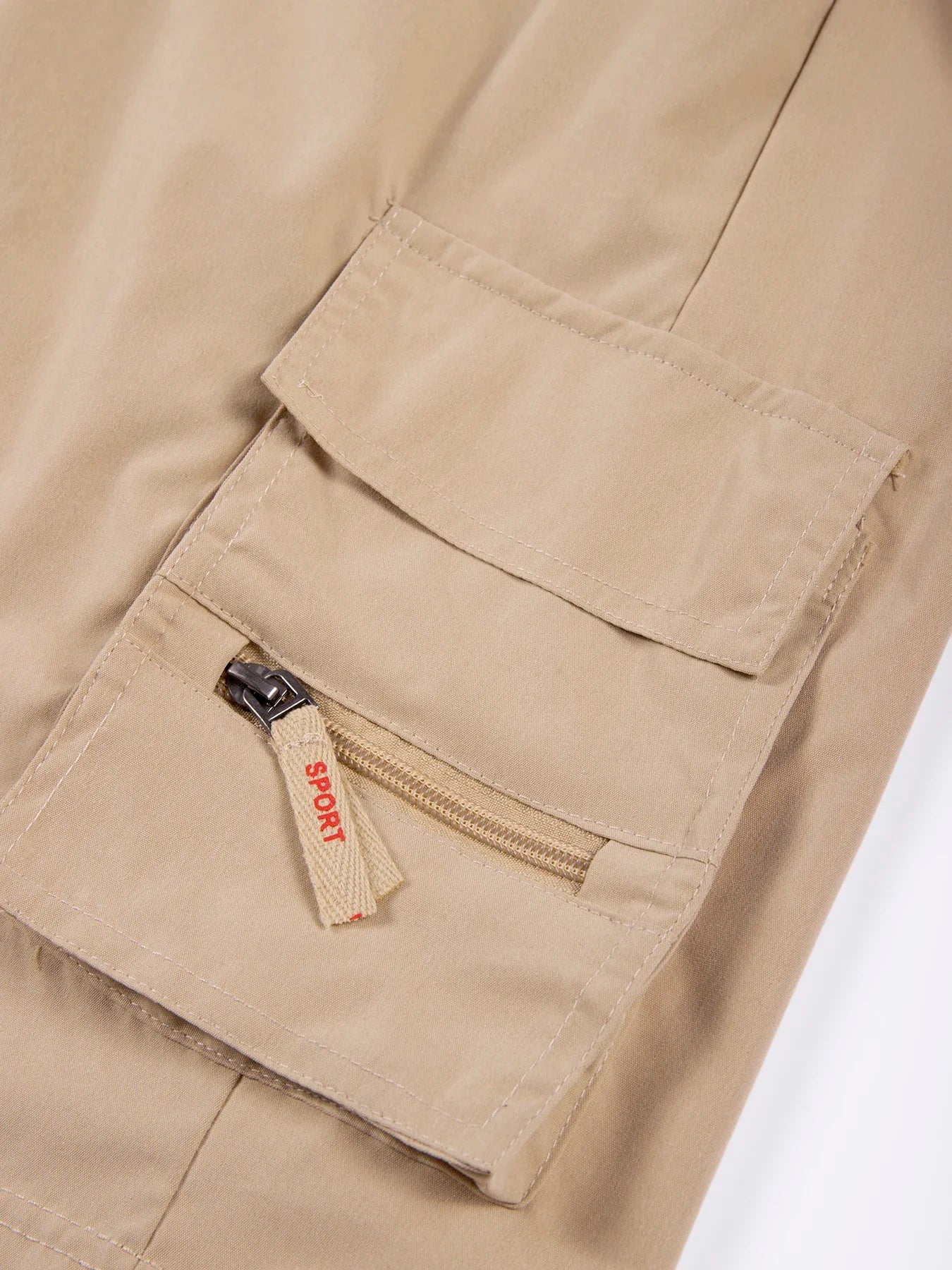 Men's Cargo Shorts Summer Oversized Pants Elastic Waist Large Size Outdoor Jogging Sweatpants Trend Multi Pockets Men Clothes