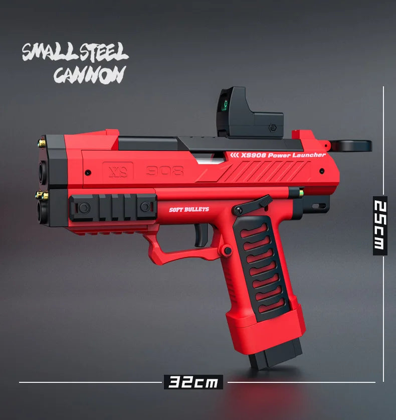 Raptor Launcher Shell Soft Bullet Gun Toy Gun Outdoor Chicken Pistol Model Can Be Hung Manually Loaded Christmas Gift 2025