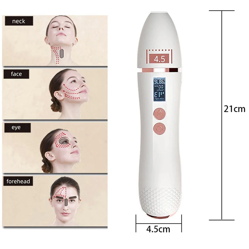 New 7D Mini Hifu Ultrasonic Face Lifting Massager Wrinkle Removal Anti-Aging Skin Tightening Eye Care Beauty Device For Home SPA
