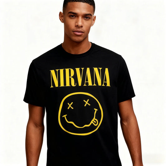Nirvana Rock Band Oversized T-Shirt | Unisex Y2K Streetwear Tee