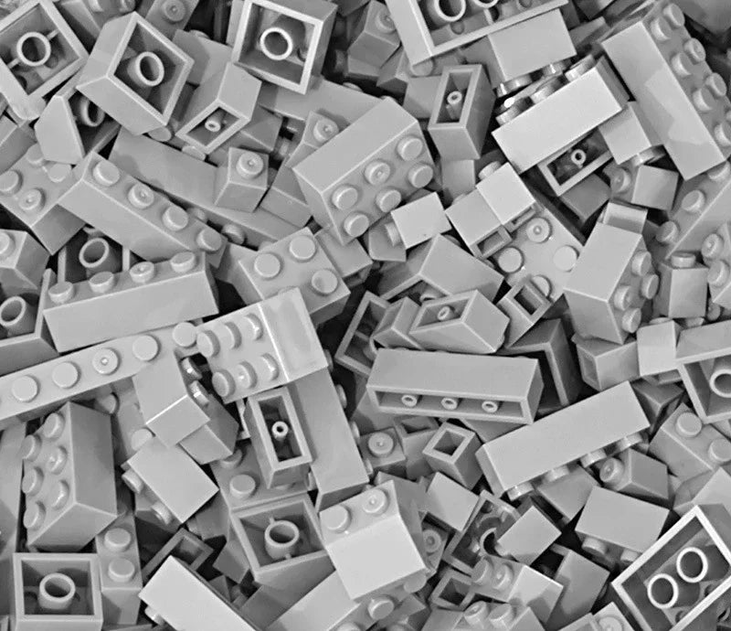 120Pcs Building Blocks Bulk Lot Pack Sorted By Color Bricks Block Plate Toys Small Particles Bulk Compatible Legoeds DIY Kit