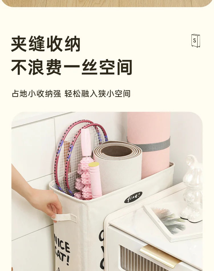 Foldable Laundry Basket Dirty Clothes Basket Clothes Storage Box Yoga Storage Sundries Box with Wheels Bathroom Accessories