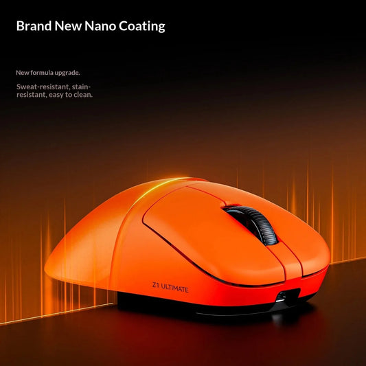 ATK Blazing Sky Z1 V2 Ultimate Wireless Gaming Mouse Dual Model 500mAh Lightweight Dual 8K Low Latency Ergonomics E-sports Mouse