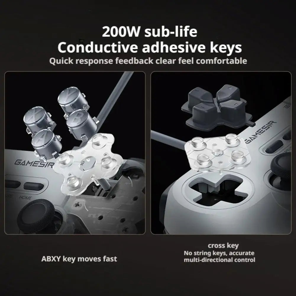 Wired Gaming Controller For GameSir T3 Lite For PC/Steam/Switch Lightweight Gamepad Hall Joystick Game Accessoy