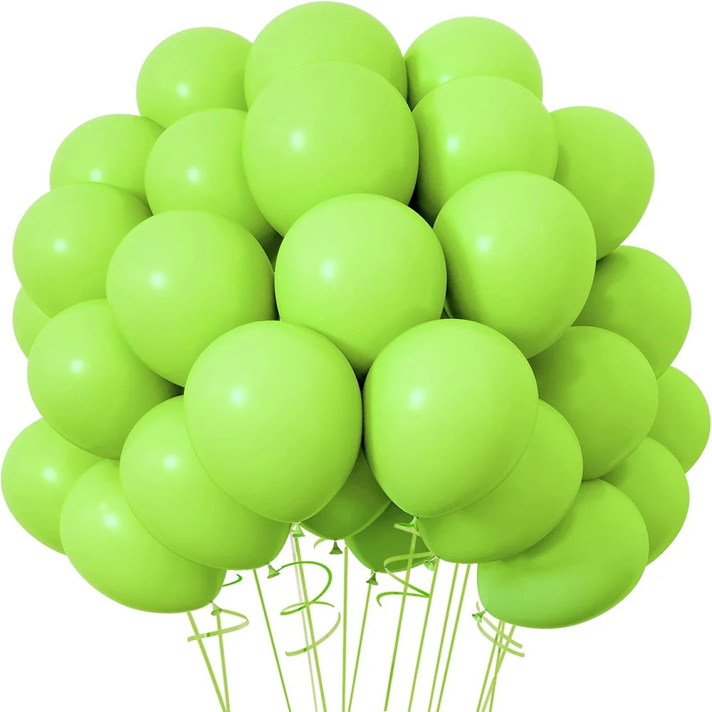10/20/30pcs Retro Green Balloons Sand White Pink Royal Blue Latex Balloon Birthday Baby Shower Party Decor Wedding Helium Globos