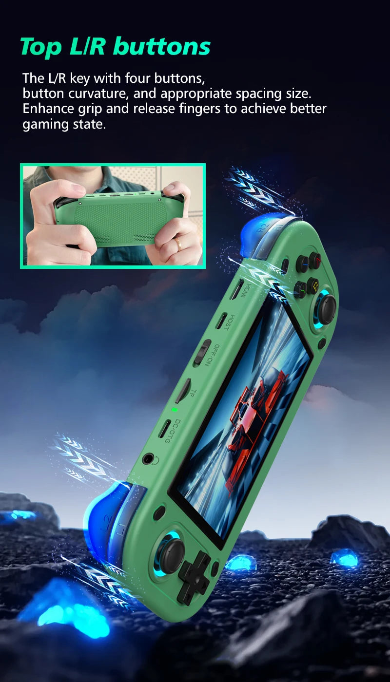 R43S Retro Handheld Video Game Console Open Source Linux System 4.3Inch IPS Screen Portable Pocket Video Player Gaming Machine