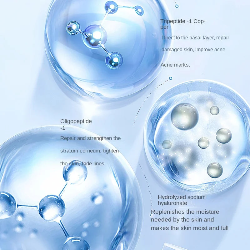 Blue Copper Peptide Face Skin Repair Freeze-dried Powder Set Sensitive Skin Moisturizing Firming Smooth Hyaluronic Acid Essence