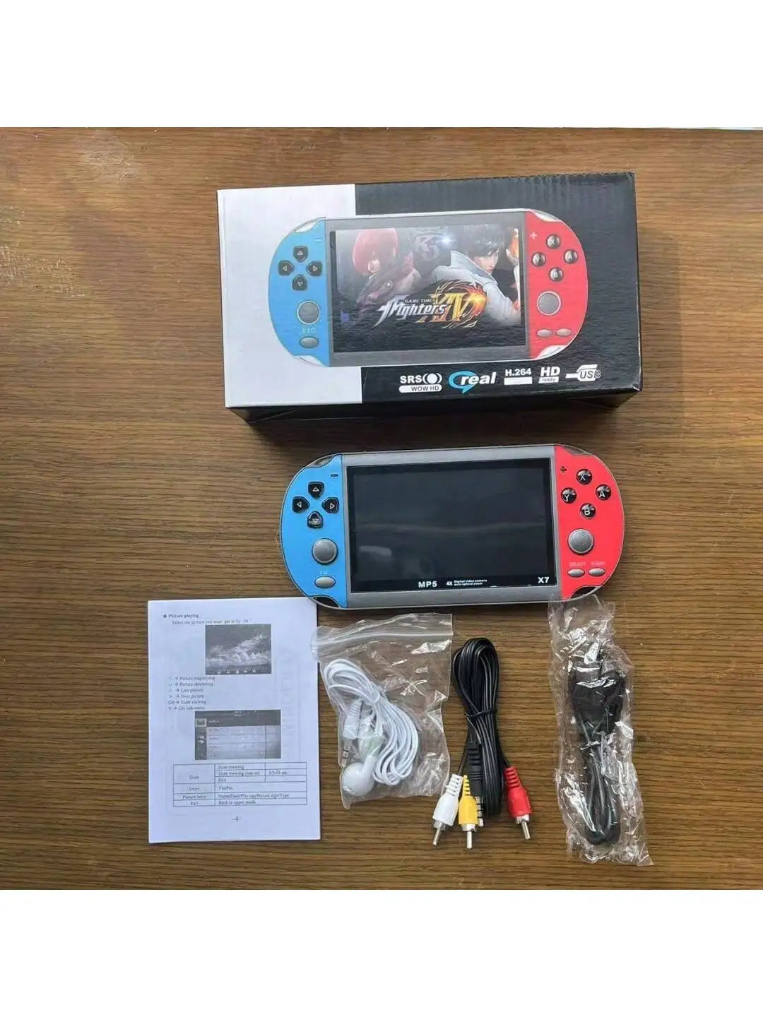 Retro Handheld Game Player Built-In 5000 Games Game Portable Console Audio Video Game Console AV Output Birthday Gift