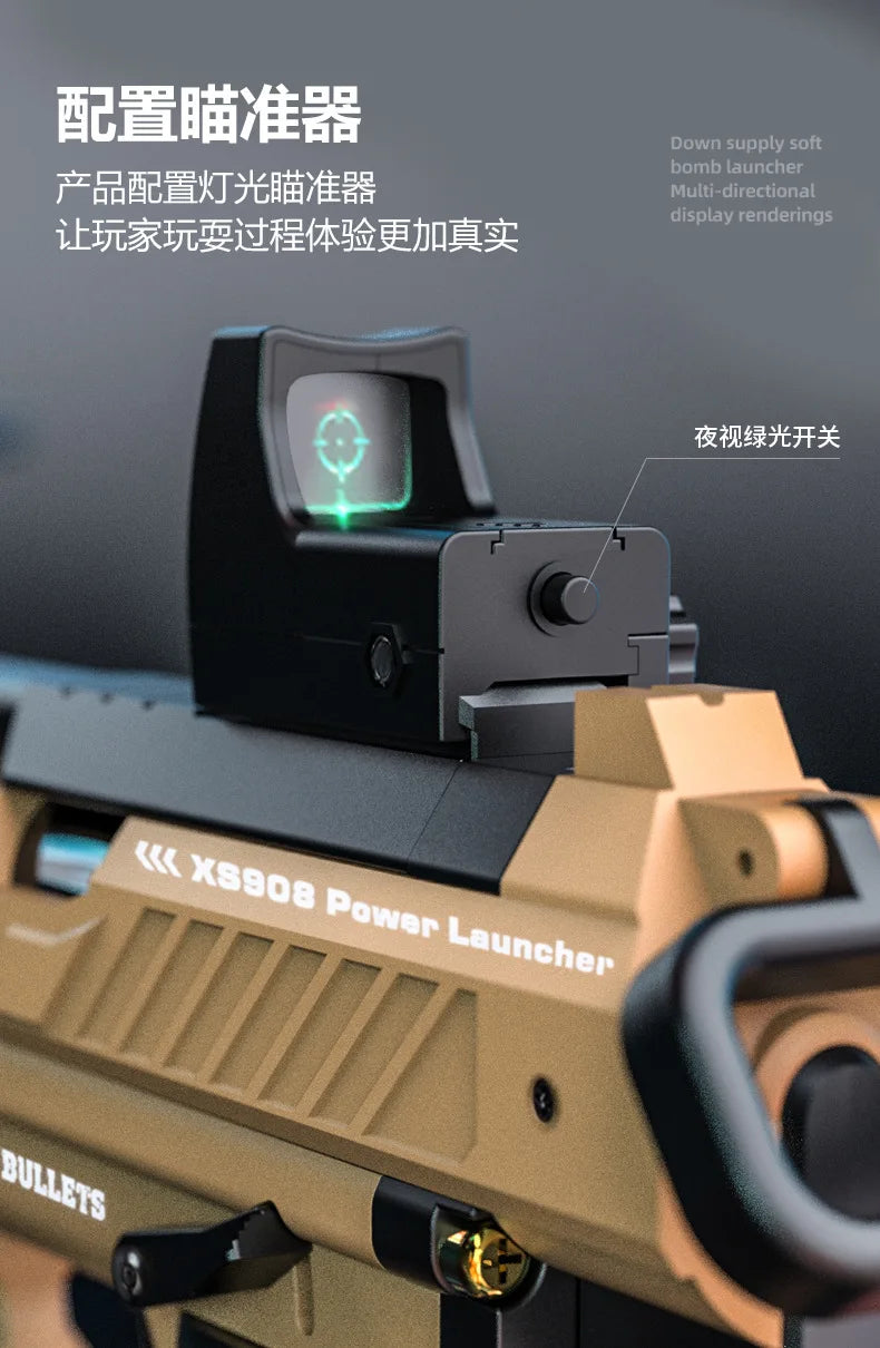 Raptor Launcher Shell Soft Bullet Gun Toy Gun Outdoor Chicken Pistol Model Can Be Hung Manually Loaded Christmas Gift 2025