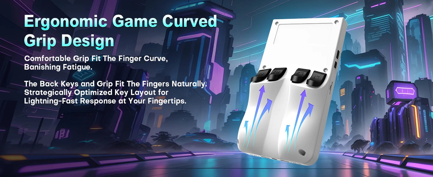 Retro Handheld Game Console Linux System 4.0 Inch IPS Screen Open Source R36MAX Portable Video Player Kids Gift