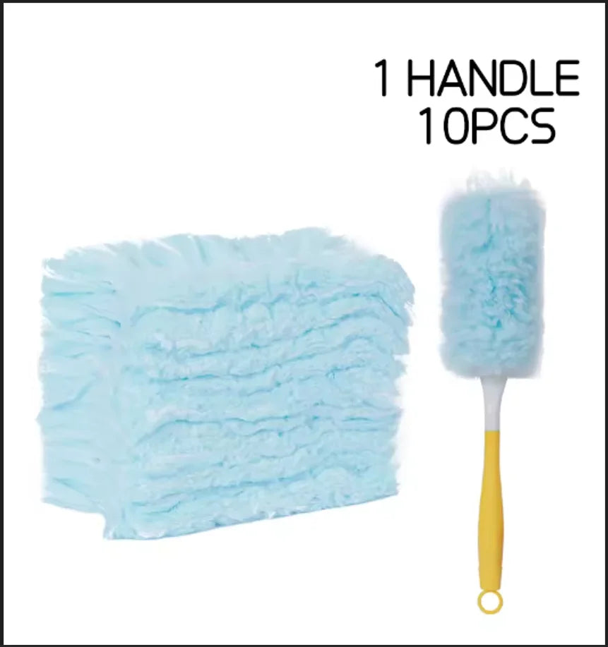 Double sided 360 ° electrostatic dust duster is used for large-scale cleaning of dust, spider webs, and disposable dust collecto