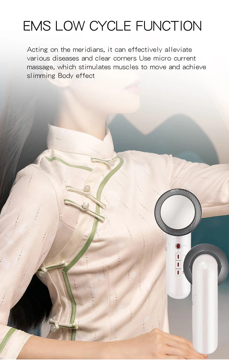 Ultrasonic Cavitation Face Lifting Beauty Machine EMS Infrared Ultrasound Body Slimming Massager Fat Burner Anti Wrinkle Device