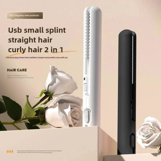 Portable Mini Hair Straightener Lightweight 180 Degrees Celsius Constant Temperature Control, Suitable for Bangs and Short Hair