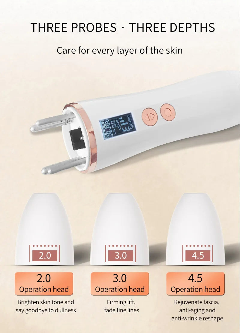 New 7D Mini Hifu Ultrasonic Face Lifting Massager Wrinkle Removal Anti-Aging Skin Tightening Eye Care Beauty Device For Home SPA