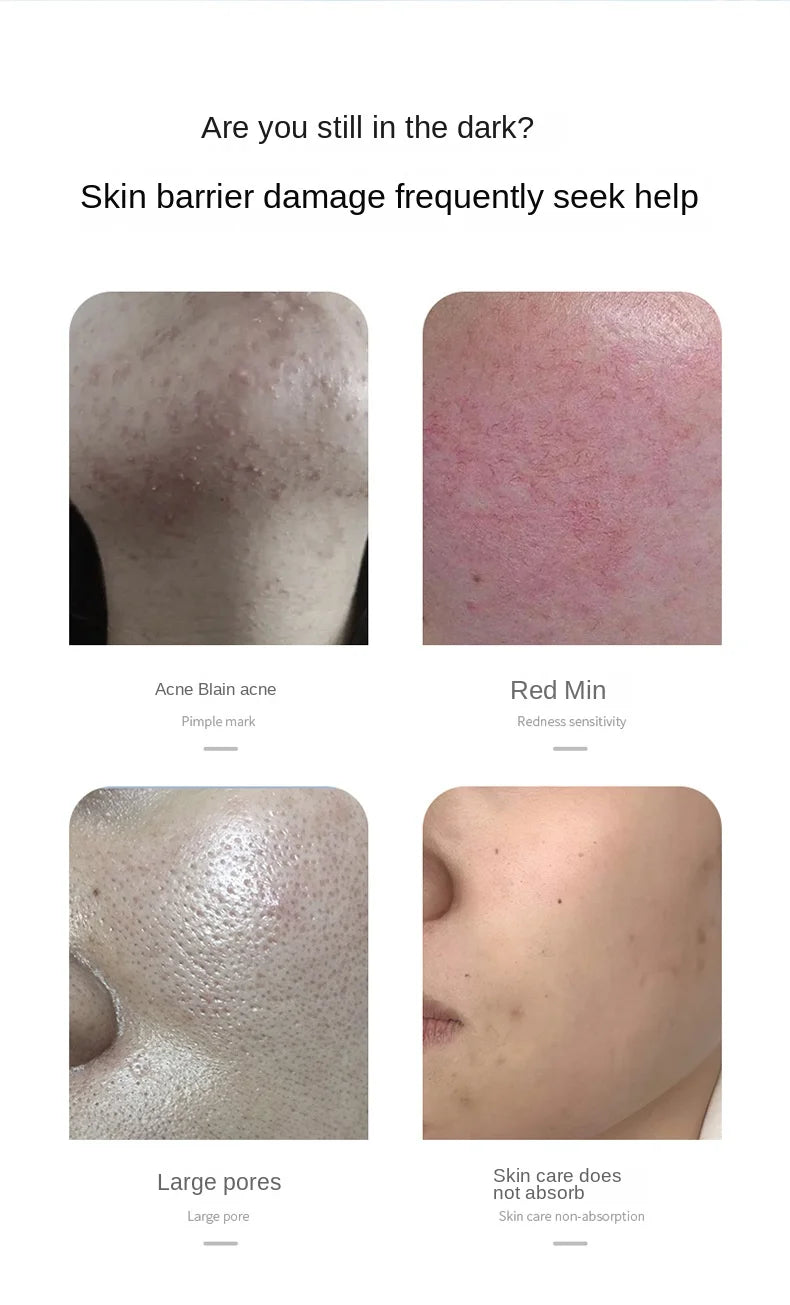 Blue Copper Peptide Face Skin Repair Freeze-dried Powder Set Sensitive Skin Moisturizing Firming Smooth Hyaluronic Acid Essence