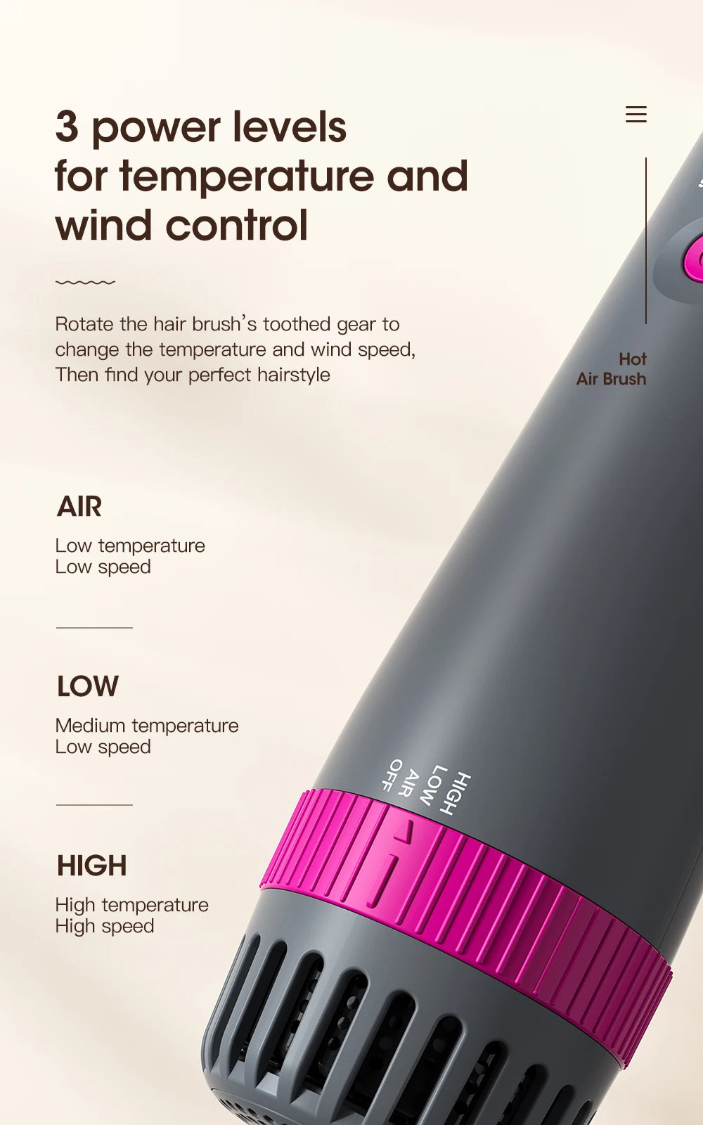 Kinseibeauty Hair Dryer Comb Straightener Dual-purpose Hot Air Brush Ceramic Anti-ironing Blower Multi-function Styling Tools