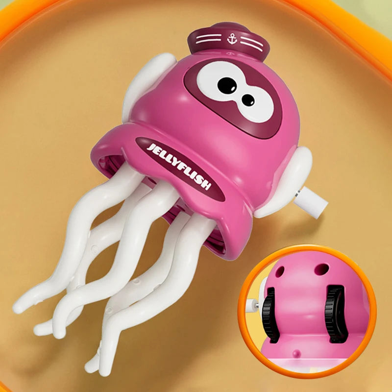 Cute Dancing Jellyfish Wind Up Toy Crawling Moving Animal Funny Fidget Stress Relief Game Creative Decor Novelty Adult Kids Gift