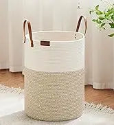 Large Size Laundry Basket,High Braided Rope Storage Basket,Suitable for Living Room、Bathroom、Bedroom Blanket、Toy、Dirty laundry